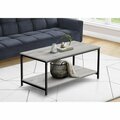 Daphnes Dinnette 40 in. Contemporary Coffee Table Grey & Black DA3067123